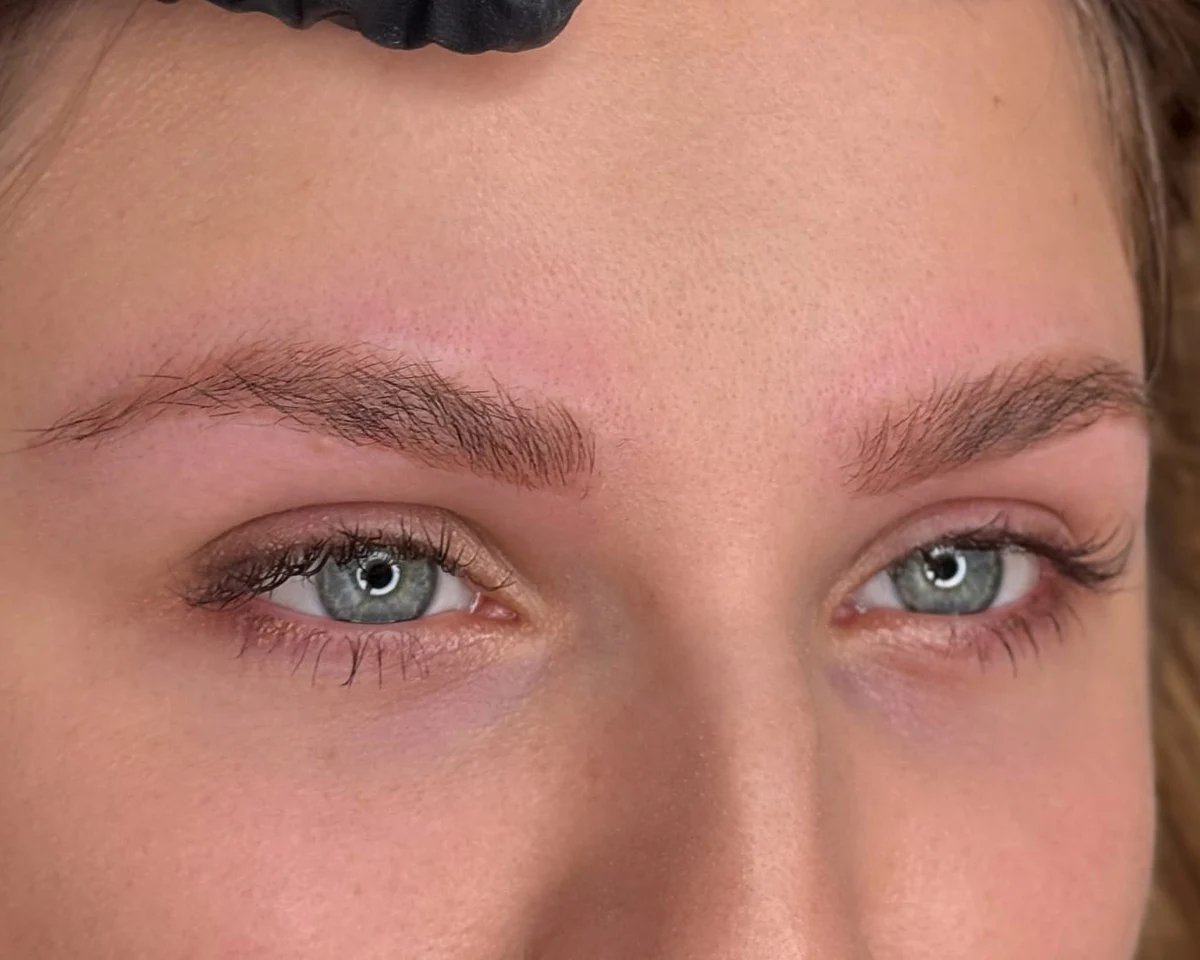 After brow pigment removal progress by Elina, portfolio example 1