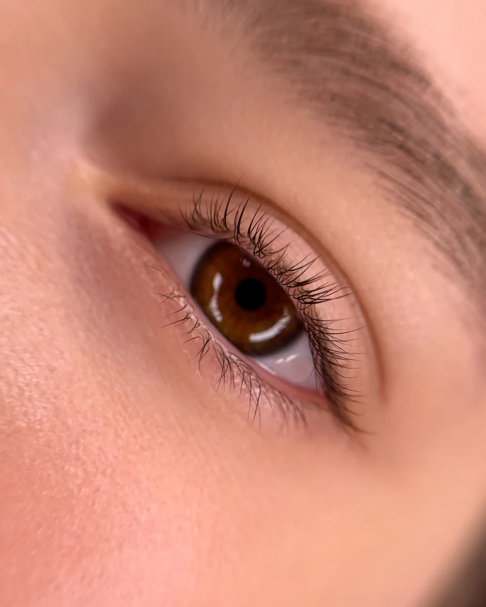 Before lash lift and tint by Elina, portfolio example 2