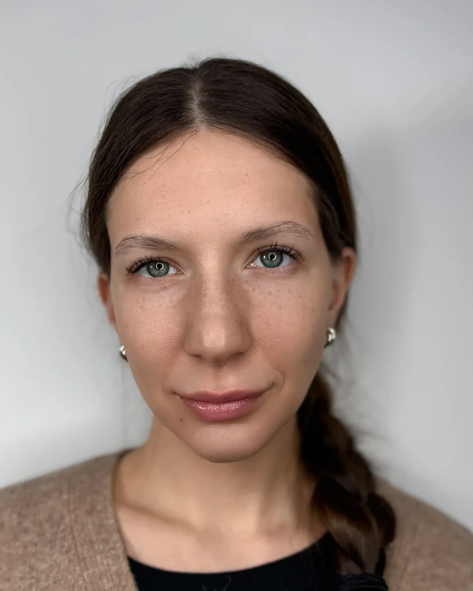Before Nano brows treatment by Elina